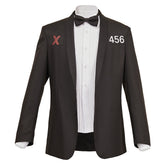 Seong Gi-hun Schwarz Anzug Oberteil Squid Game Cosplay Kostüm